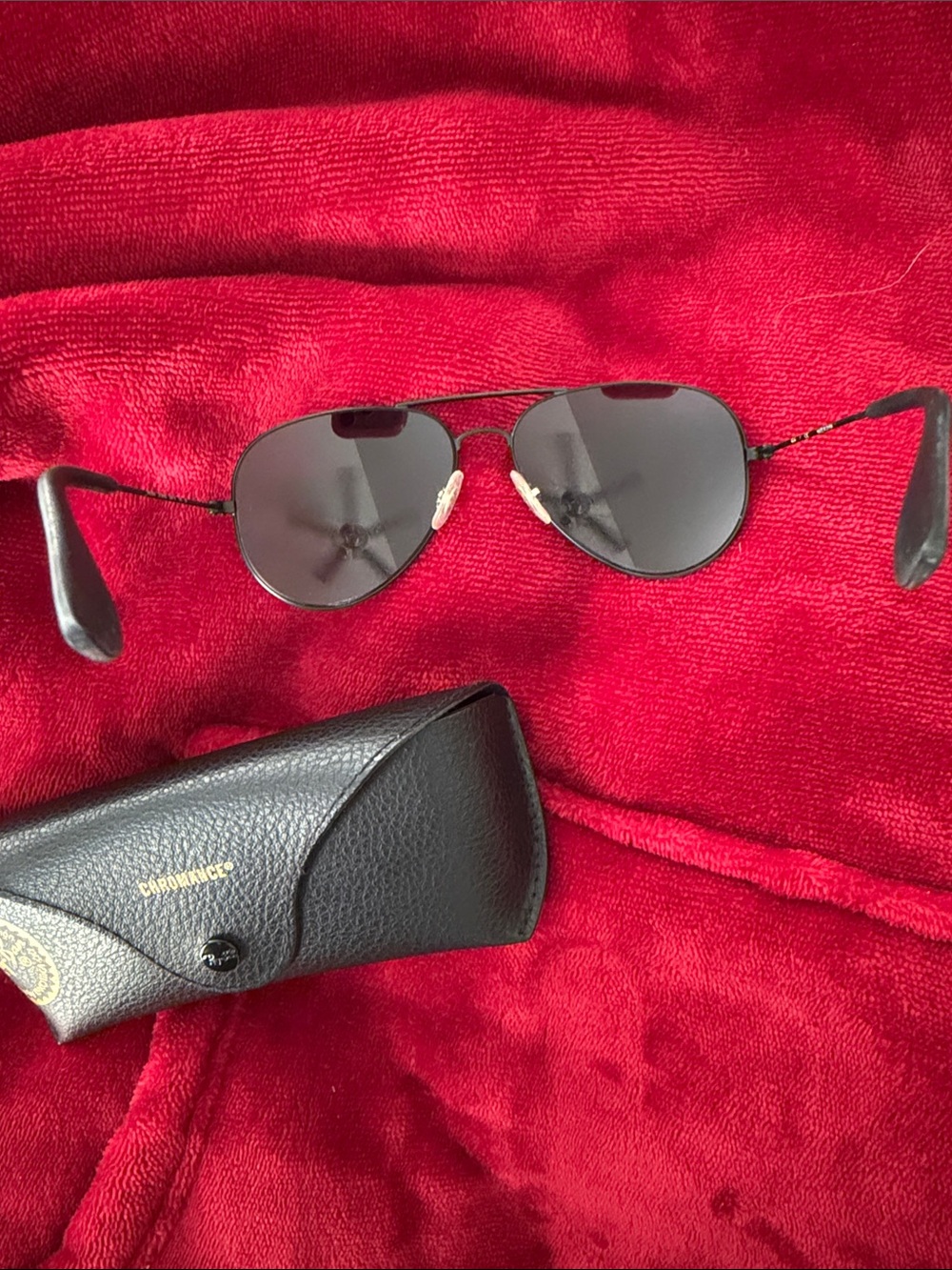 Ray-Ban RB 3558 Aviator Sunglasses with Case (new) - Picture 4 of 7